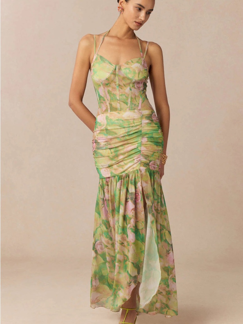 Micas floral midi dress